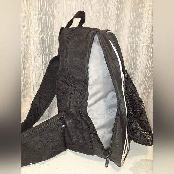 Adidas Vtg Spell Out Striped Load Spring Slingback Soccer Ball Holder Bag - Picture 10 of 14